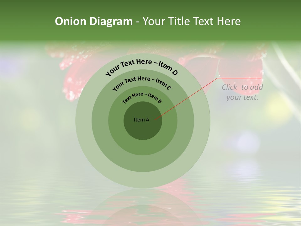 Fresh Red Bouquet PowerPoint Template