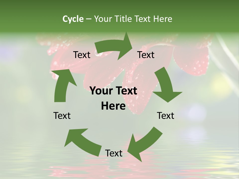 Fresh Red Bouquet PowerPoint Template