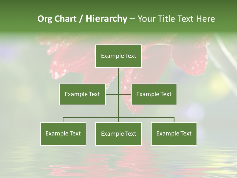 Fresh Red Bouquet PowerPoint Template