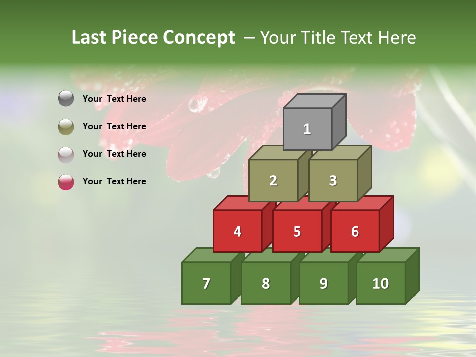 Fresh Red Bouquet PowerPoint Template