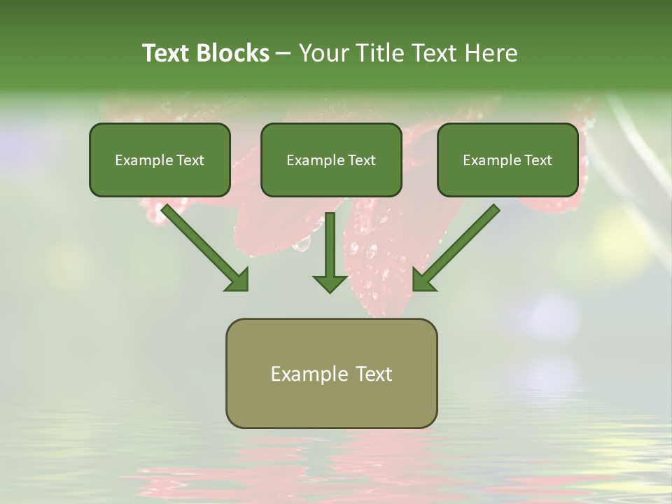 Fresh Red Bouquet PowerPoint Template