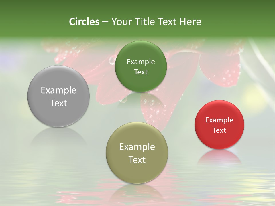 Fresh Red Bouquet PowerPoint Template