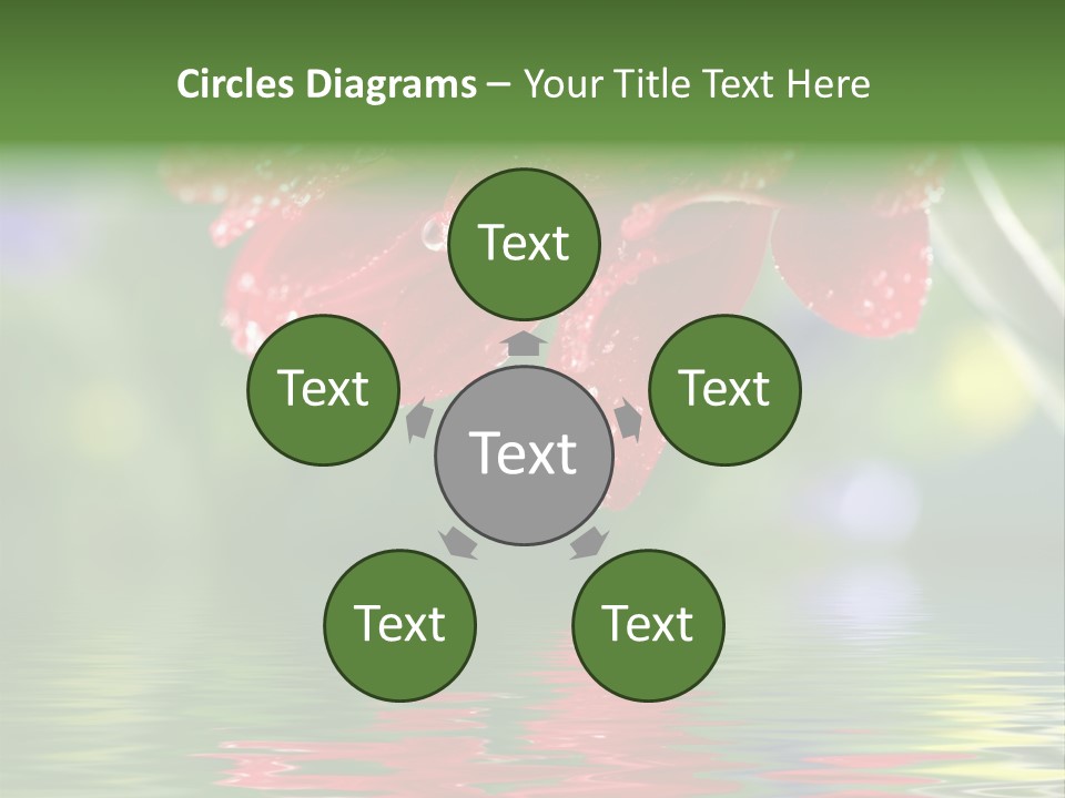 Fresh Red Bouquet PowerPoint Template