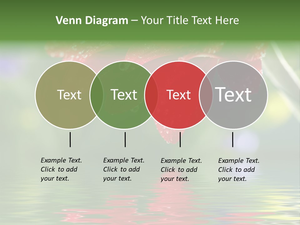 Fresh Red Bouquet PowerPoint Template