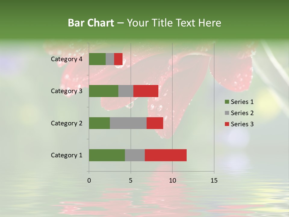 Fresh Red Bouquet PowerPoint Template