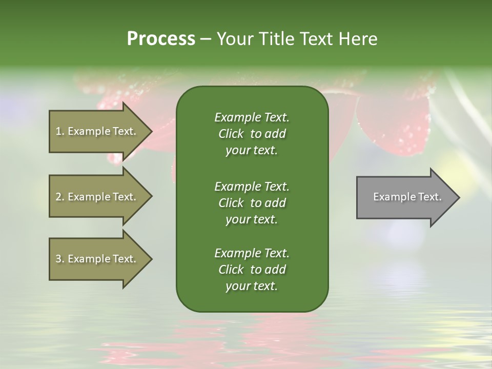 Fresh Red Bouquet PowerPoint Template
