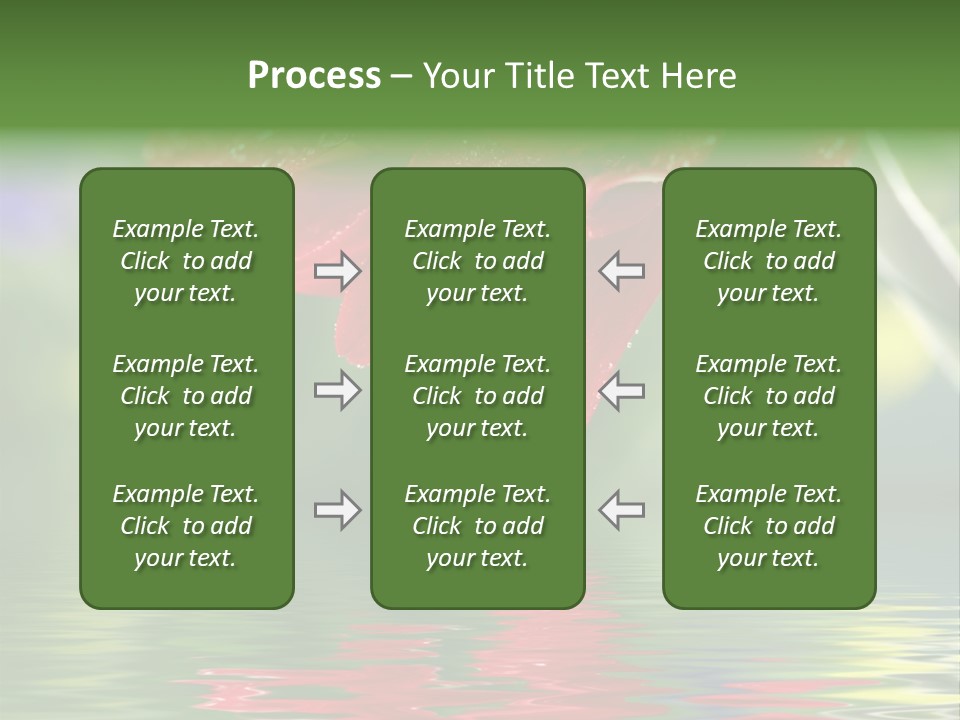 Fresh Red Bouquet PowerPoint Template