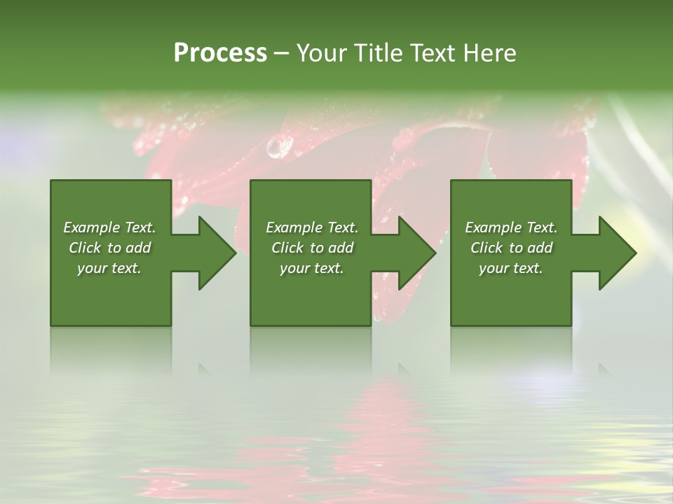 Fresh Red Bouquet PowerPoint Template