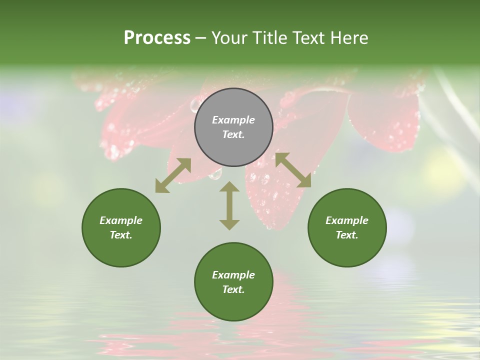 Fresh Red Bouquet PowerPoint Template