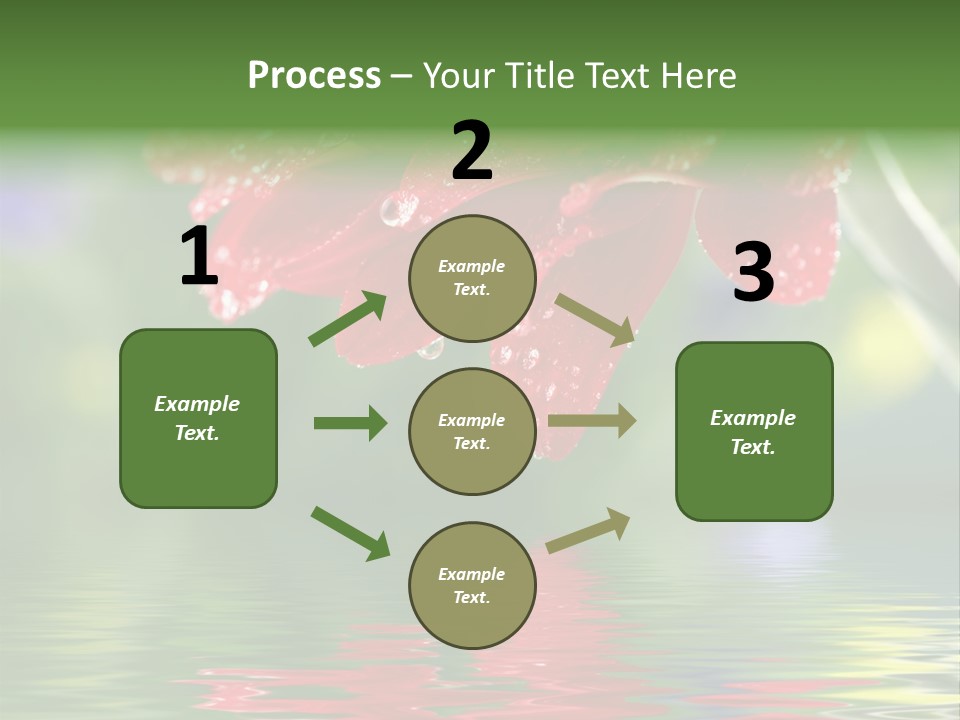 Fresh Red Bouquet PowerPoint Template