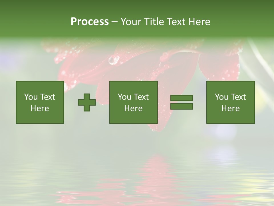 Fresh Red Bouquet PowerPoint Template