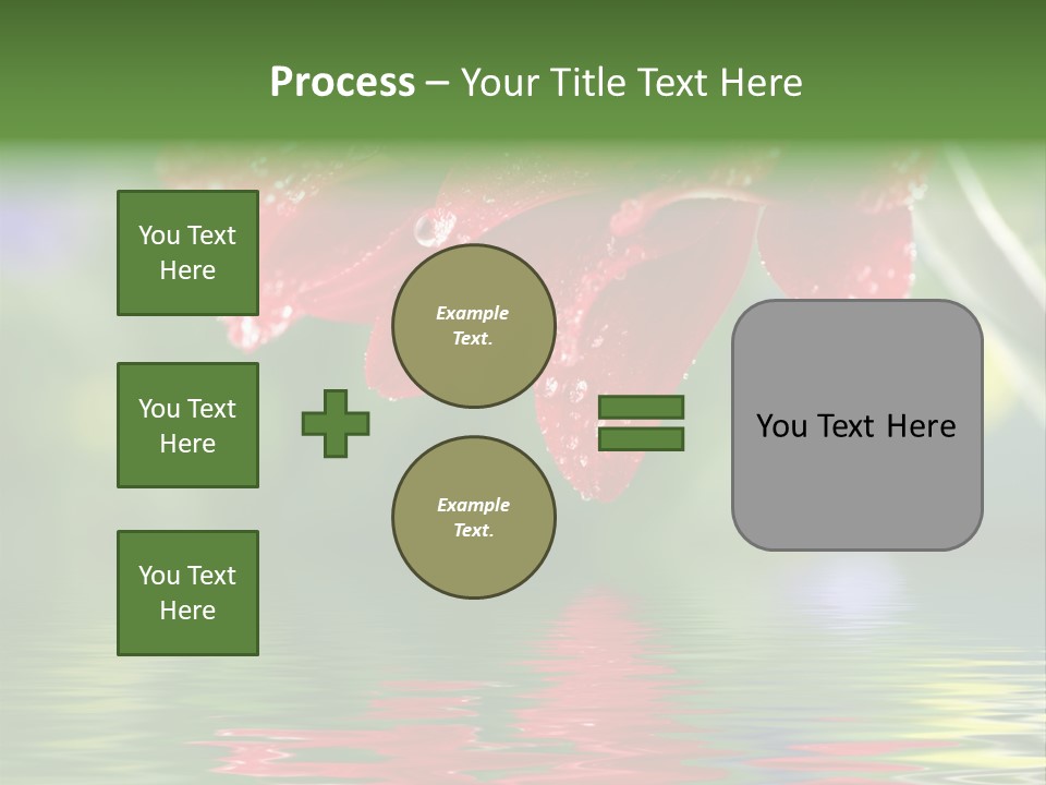 Fresh Red Bouquet PowerPoint Template