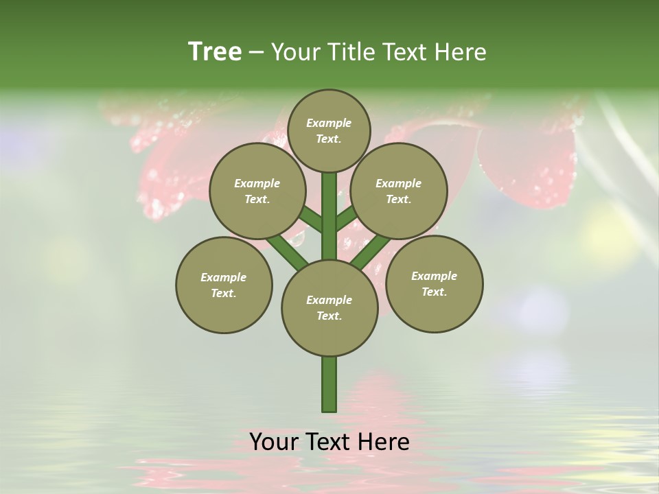 Fresh Red Bouquet PowerPoint Template