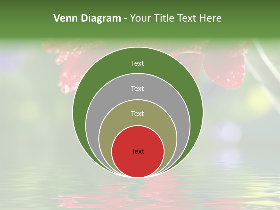 Fresh Red Bouquet PowerPoint Template