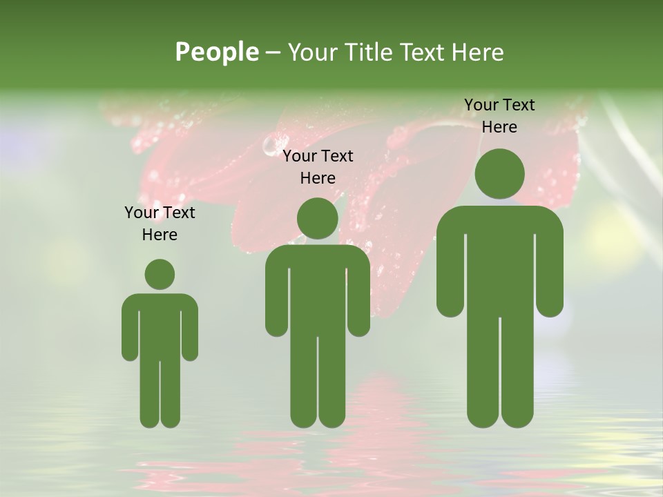 Fresh Red Bouquet PowerPoint Template