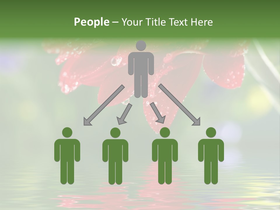 Fresh Red Bouquet PowerPoint Template