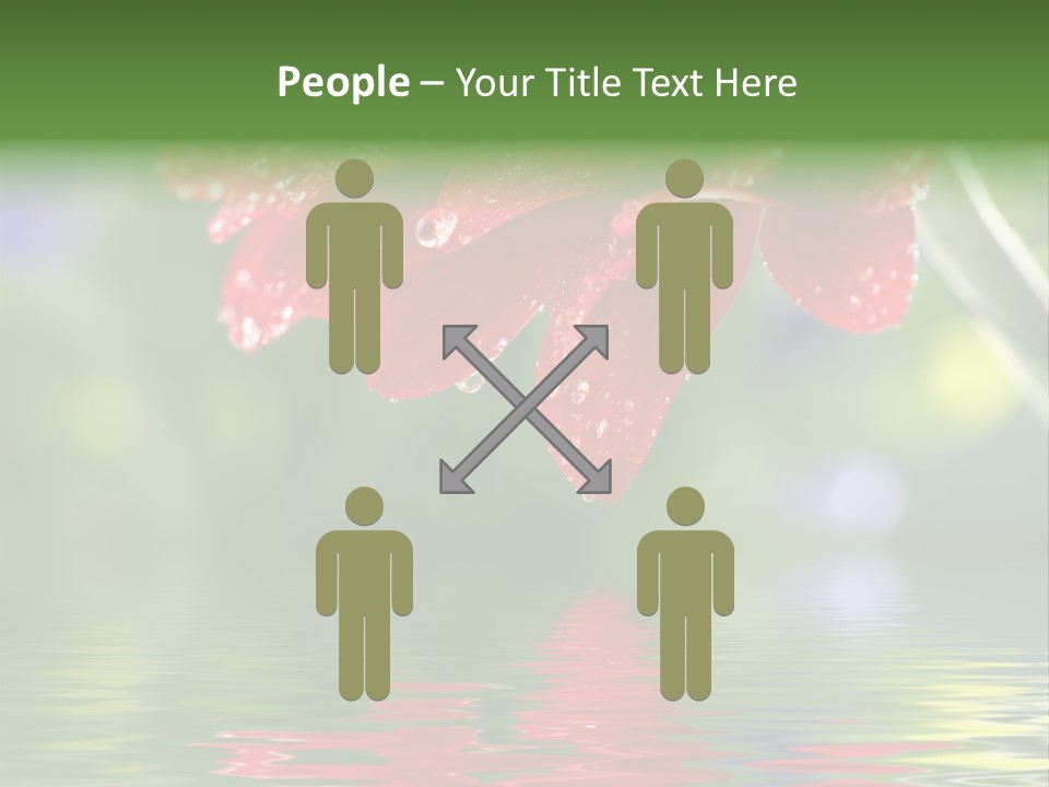 Fresh Red Bouquet PowerPoint Template