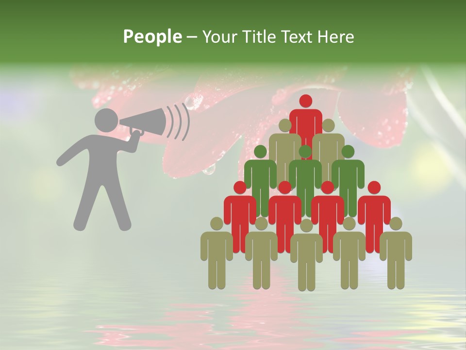 Fresh Red Bouquet PowerPoint Template