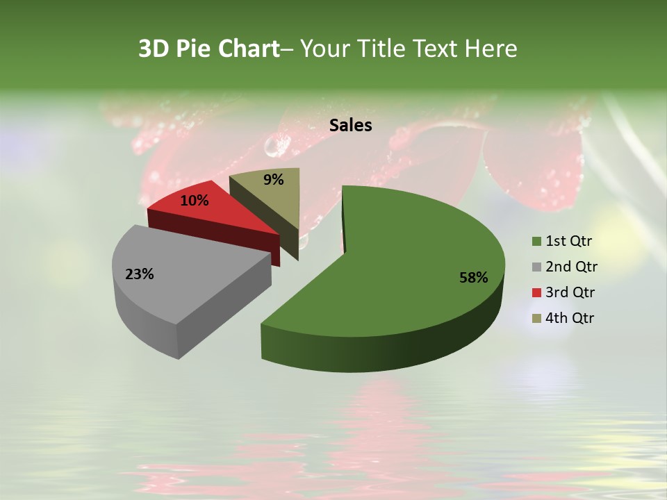 Fresh Red Bouquet PowerPoint Template