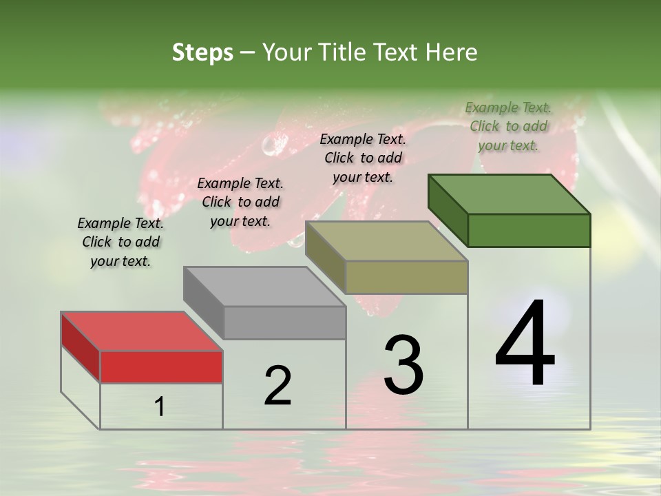 Fresh Red Bouquet PowerPoint Template