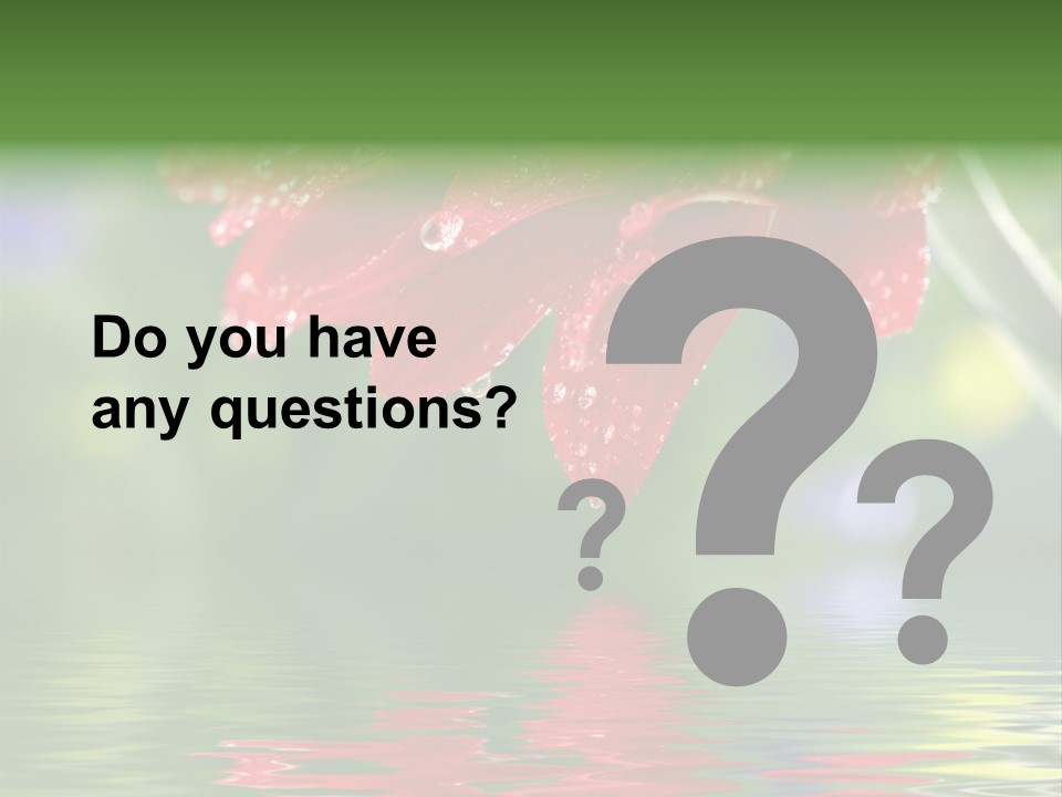 Fresh Red Bouquet PowerPoint Template