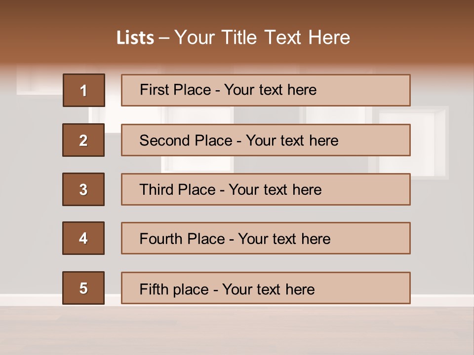 Clear Blank Installation PowerPoint Template