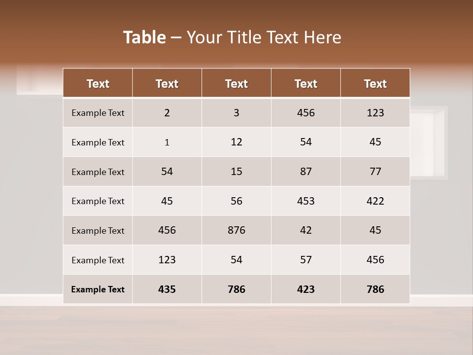 Clear Blank Installation PowerPoint Template