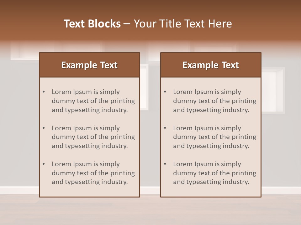 Clear Blank Installation PowerPoint Template