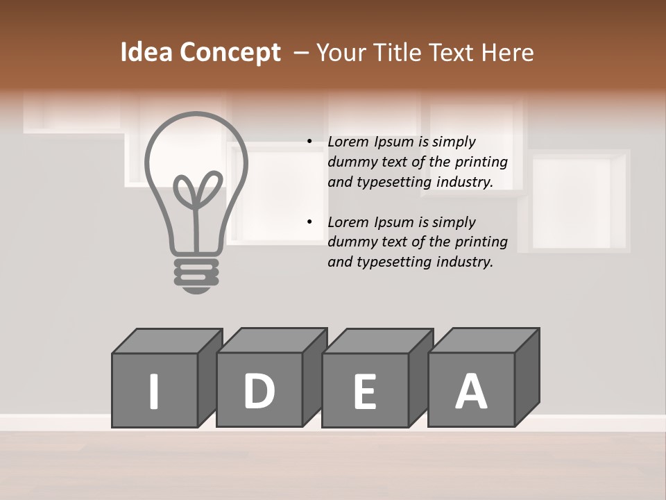 Clear Blank Installation PowerPoint Template