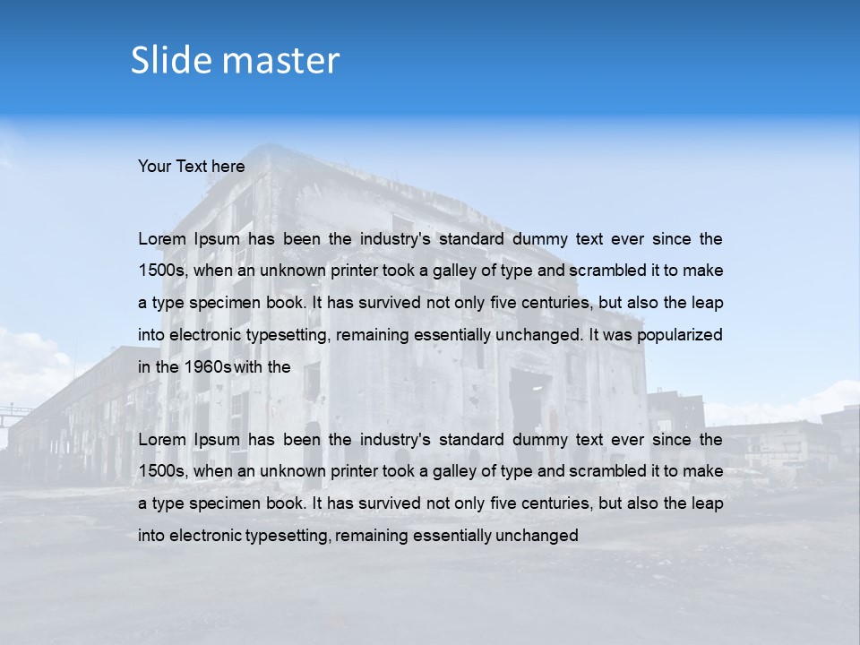 Retro Factory Built PowerPoint Template