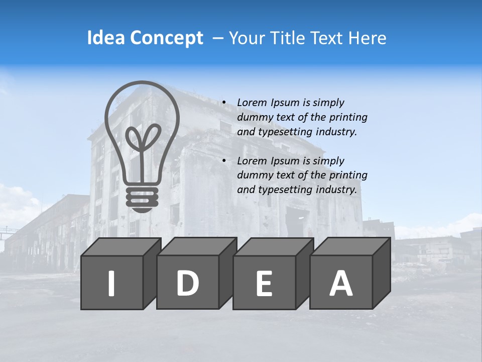 Retro Factory Built PowerPoint Template