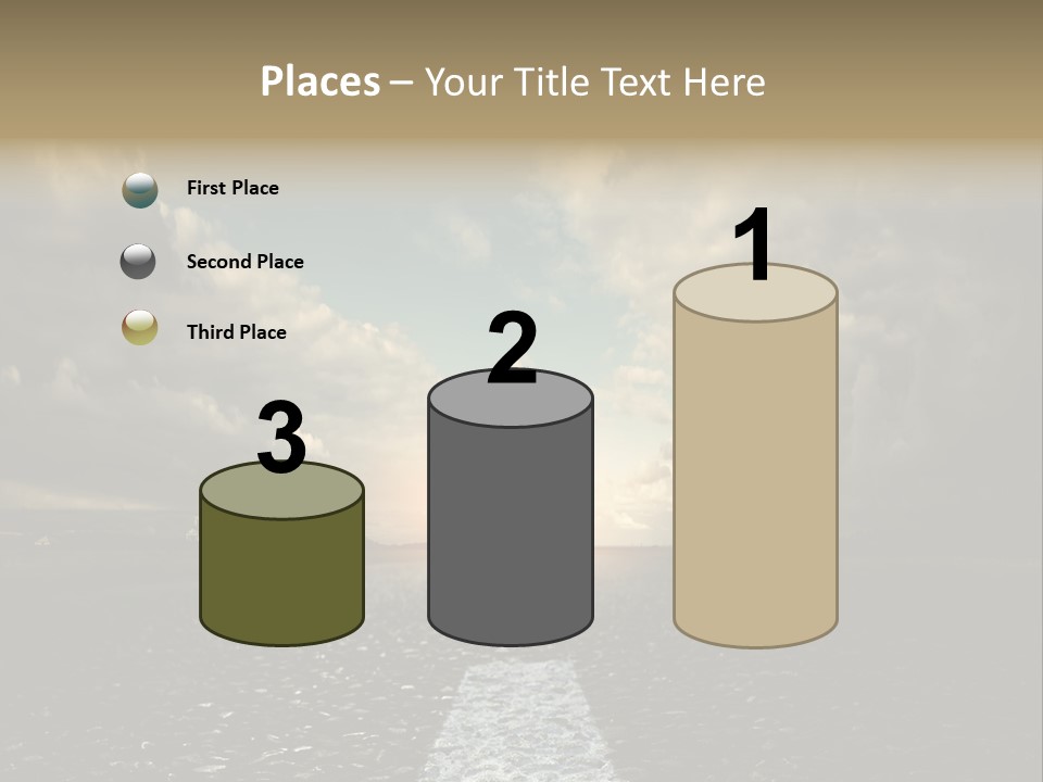 Spring Blue Blur PowerPoint Template