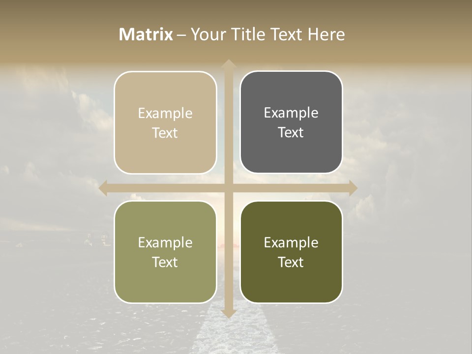 Spring Blue Blur PowerPoint Template