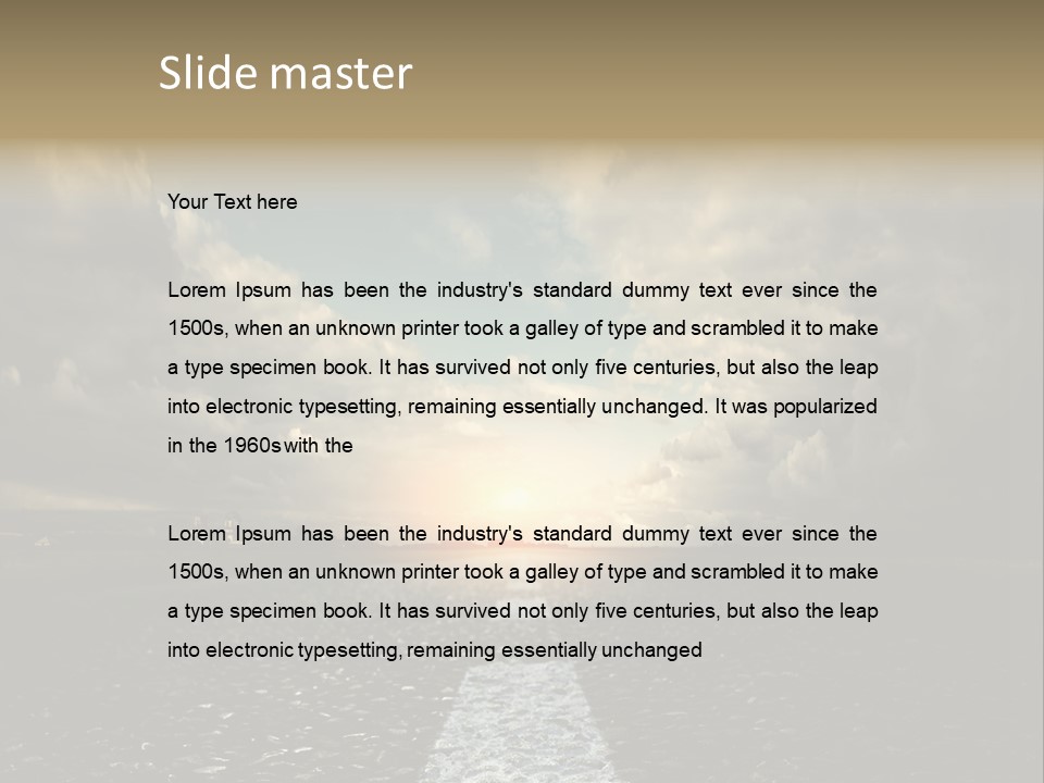 Spring Blue Blur PowerPoint Template