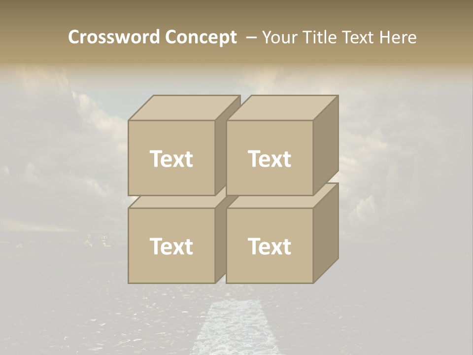 Spring Blue Blur PowerPoint Template