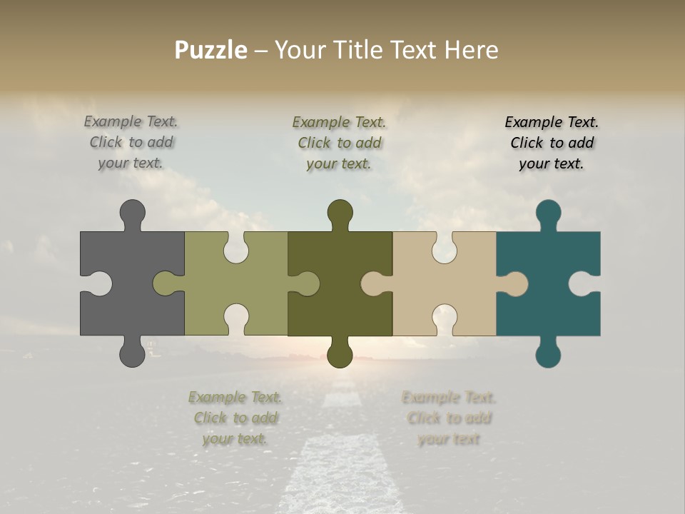 Spring Blue Blur PowerPoint Template