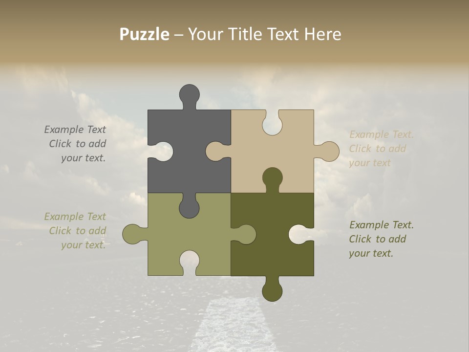 Spring Blue Blur PowerPoint Template