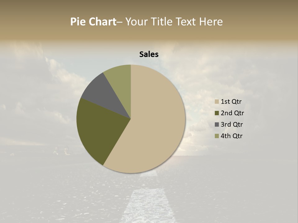 Spring Blue Blur PowerPoint Template