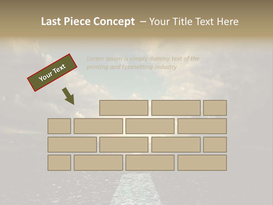 Spring Blue Blur PowerPoint Template
