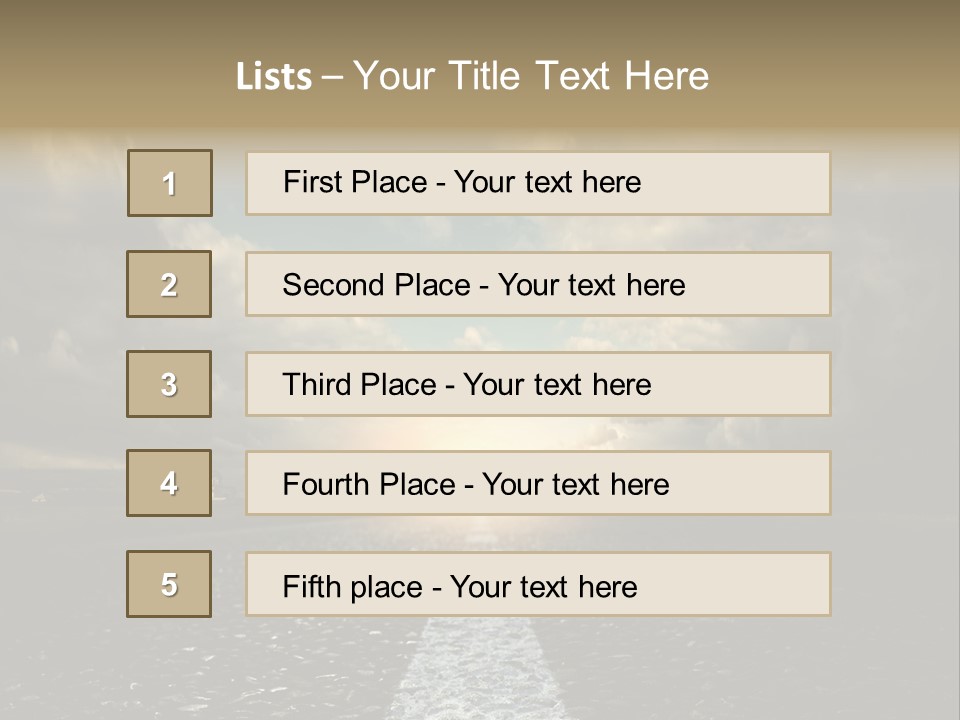 Spring Blue Blur PowerPoint Template