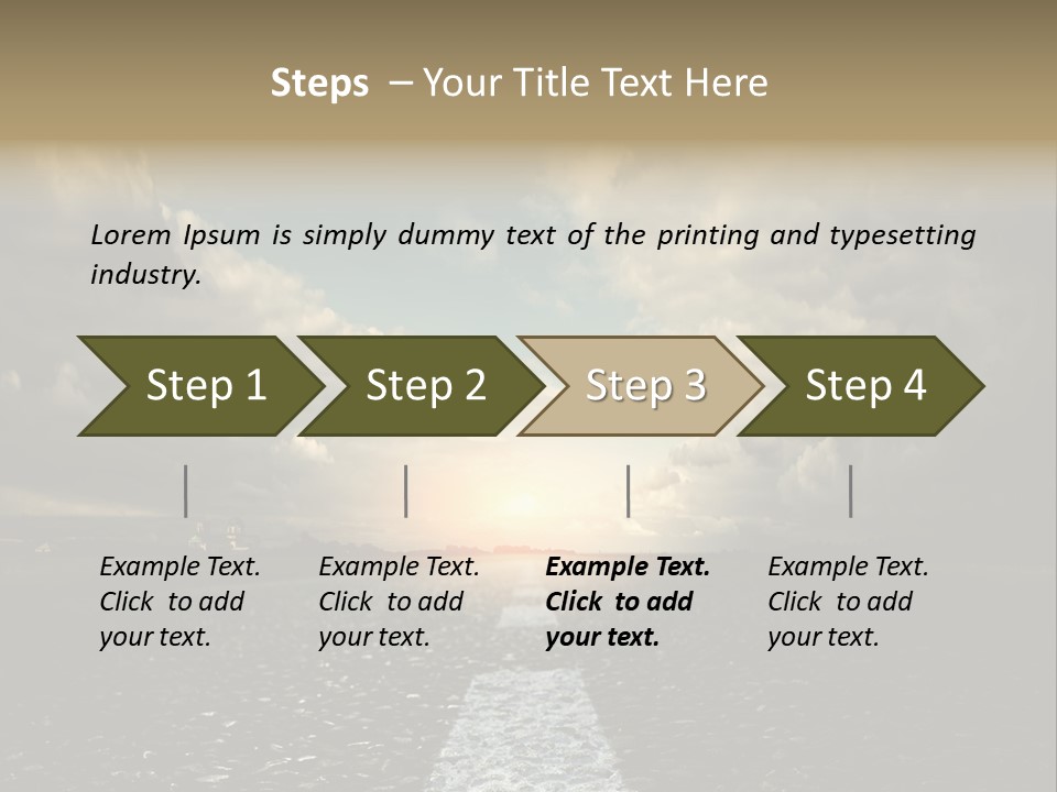 Spring Blue Blur PowerPoint Template