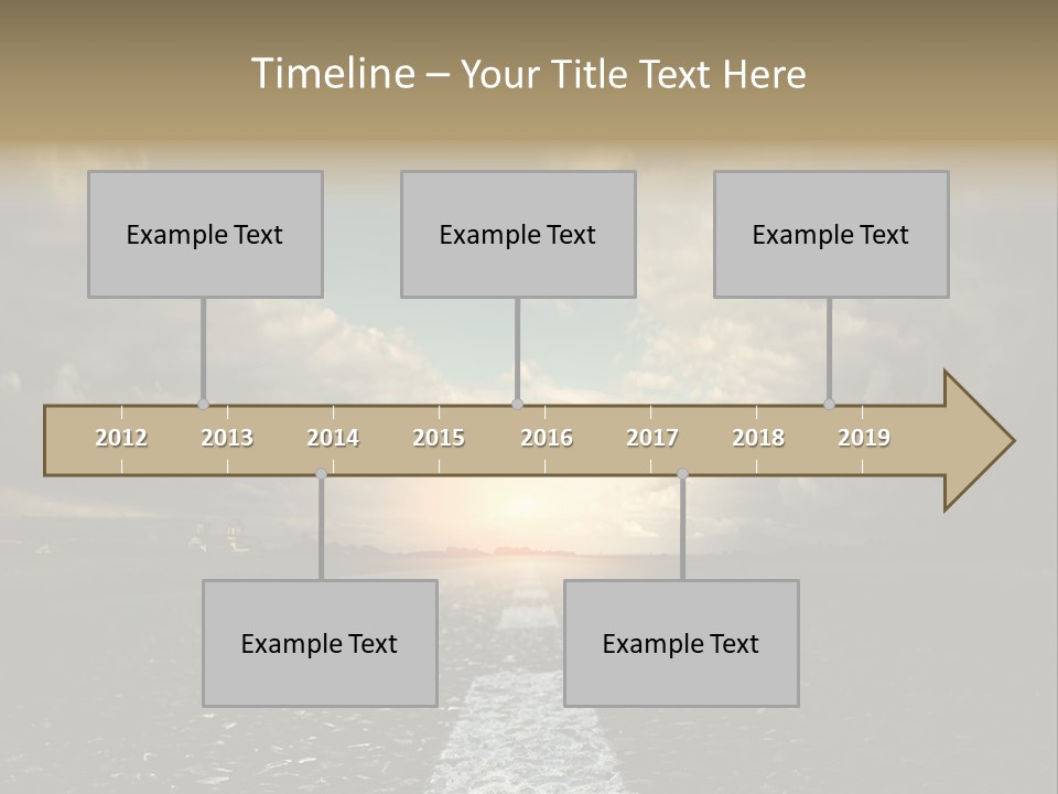 Spring Blue Blur PowerPoint Template