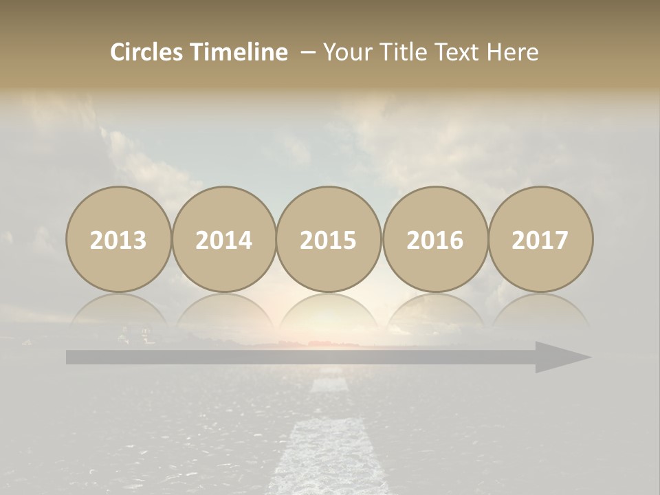 Spring Blue Blur PowerPoint Template