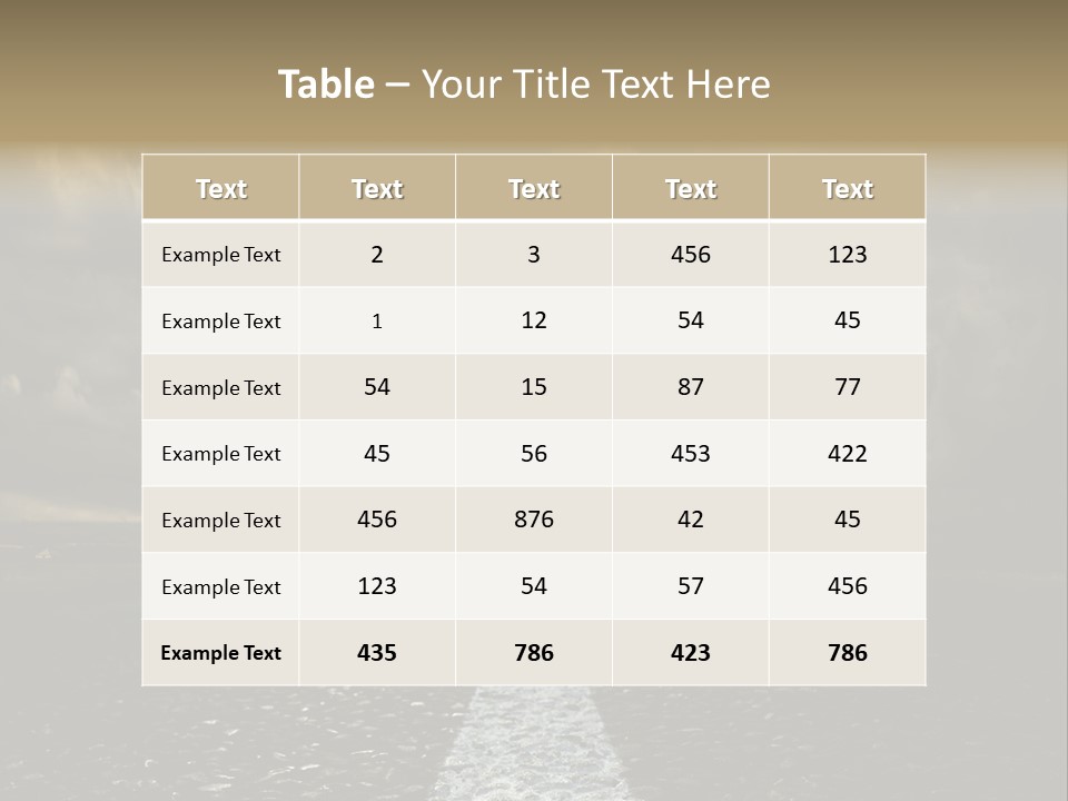 Spring Blue Blur PowerPoint Template