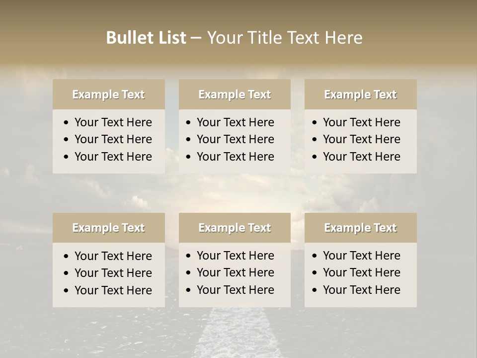 Spring Blue Blur PowerPoint Template