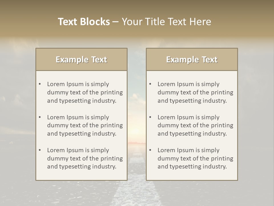 Spring Blue Blur PowerPoint Template