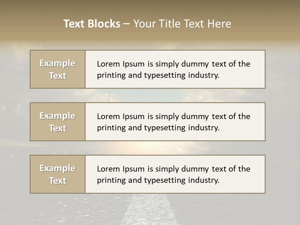 Spring Blue Blur PowerPoint Template