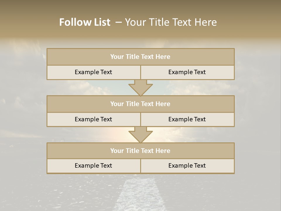 Spring Blue Blur PowerPoint Template