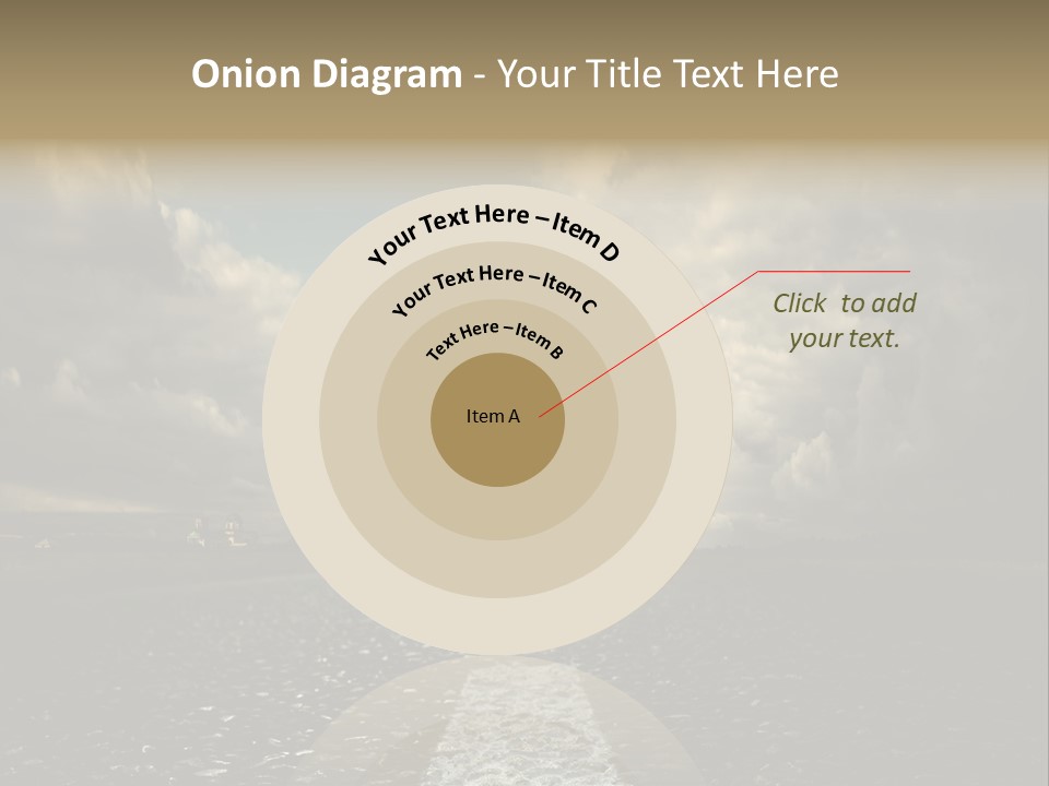 Spring Blue Blur PowerPoint Template