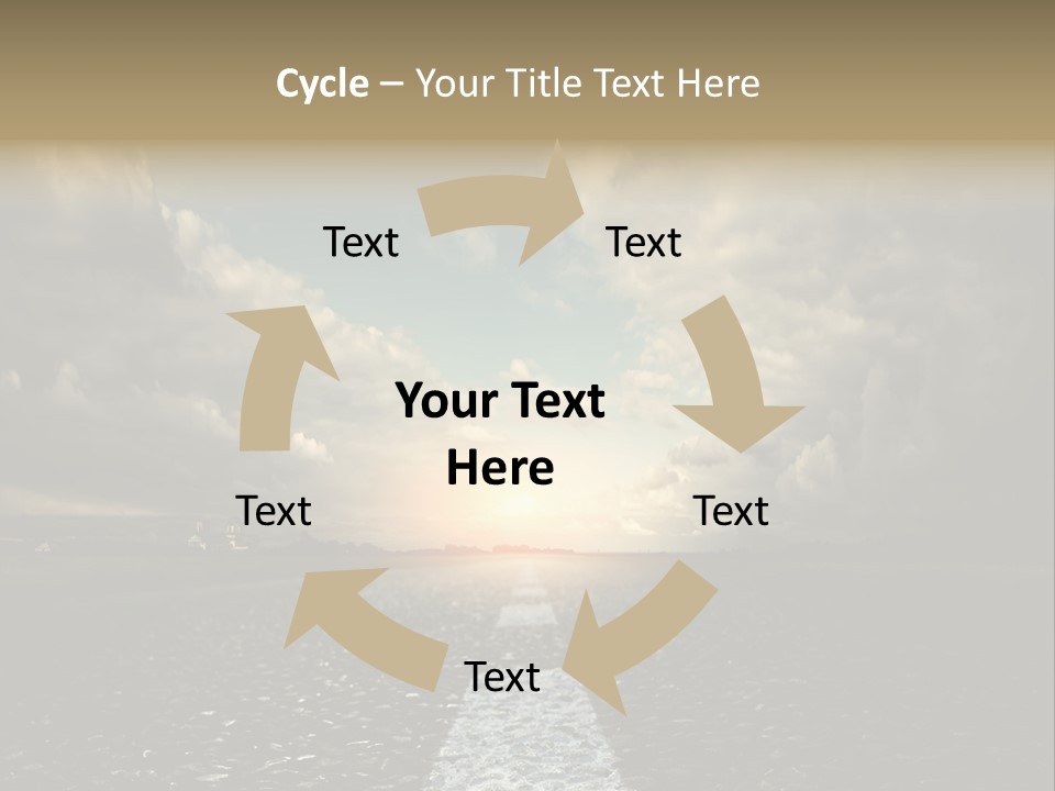Spring Blue Blur PowerPoint Template